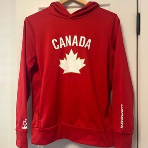 Bauer Red Women's Hoodie Hockey Canada Official Merch